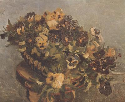 Vincent Van Gogh Tambouring with Pansies (nn04)